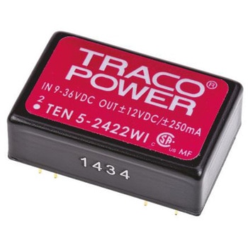 TRACOPOWER DC-DCコンバータ Vout：±12V dc 9 → 36 V dc， 6W， TEN 5-2422WI TRACO POWER