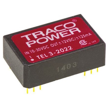 TRACOPOWER DC-DCコンバータ Vout：±12V dc 10 → 30 V dc， 3W， TEL 3-2022 TRACO POWER