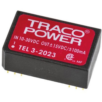 TRACOPOWER DC-DCコンバータ Vout：±15V dc 10 → 30 V dc， 3W， TEL 3-2023 TRACO POWER