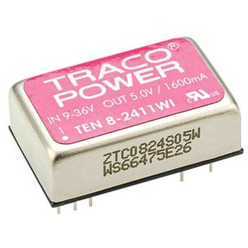 TRACOPOWER DC-DCコンバータ Vout：5V dc 9 → 36 V dc， 8W， TEN 8-2411WI TRACO POWER