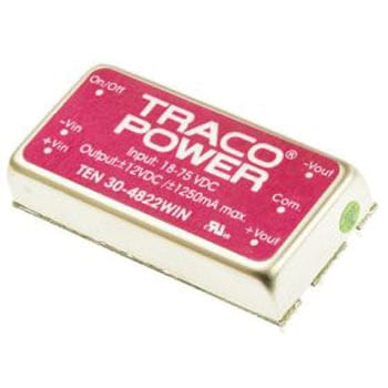 TRACOPOWER DC-DCコンバータ Vout：±12V dc 18 → 75 V dc， 30W， TEN 30-4822WIN - TRACO POWER