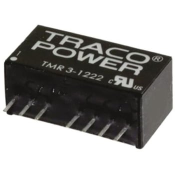TRACOPOWER DC-DCコンバータ Vout：±15V dc 4.5 → 18 V dc， 3W， TMR 3-1223WIE TRACO POWER