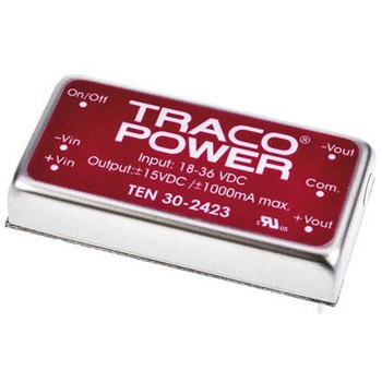 TRACOPOWER DC-DCコンバータ Vout：±15V dc 18 → 36 V dc， 30W， TEN 30-2423 TRACO POWER