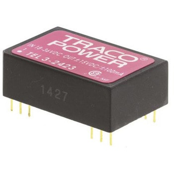 TRACOPOWER DC-DCコンバータ Vout：±15V dc 18 → 36 V dc， 3W， TEL 3-2423 TRACO POWER