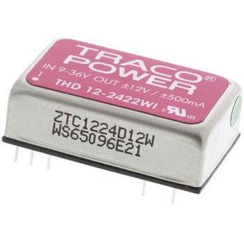 TRACOPOWER DC-DCコンバータ Vout：±12V dc 9 → 36 V dc， 12W， THD 12-2422WI TRACO POWER