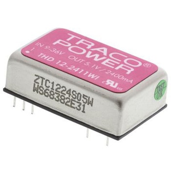TRACOPOWER DC-DCコンバータ Vout：5V dc 9 → 36 V dc， 12W， THD 12-2411WI TRACO POWER