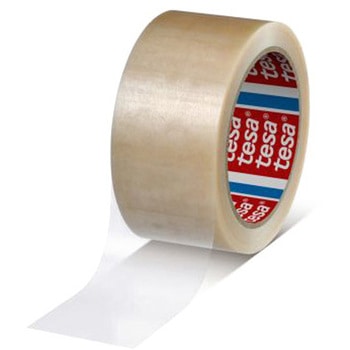 Tesa 梱包テープ，幅：50mm，長さ：66m 透明 テサ (tesa)