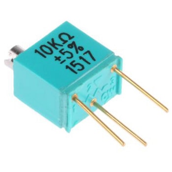Vishay Foil Resistors 半固定抵抗器(トリマポテンショメータ) 10kΩ スルーホール 21回転型 Y405310K0000J0L Vishay Foil Resistors