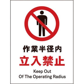 JIS禁止標識 タテ グリーンクロス