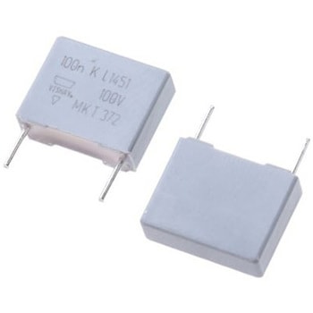Vishay フィルムコンデンサ，63 V ac， 100 V dc，100nF，±10% VISHAY