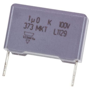 Vishay フィルムコンデンサ，63 V ac， 100 V dc，1μF，±10% VISHAY