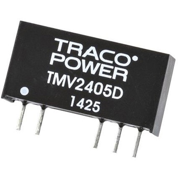 TRACOPOWER DC-DCコンバータ Vout：±5V dc 21.6 → 26.4 V dc， 1W， TMV 2405D TRACO POWER