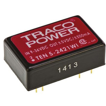 TRACOPOWER DC-DCコンバータ Vout：±5V dc 9 → 36 V dc， 6W， TEN 5-2421WI TRACO POWER