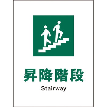 JIS安全標識 タテ グリーンクロス
