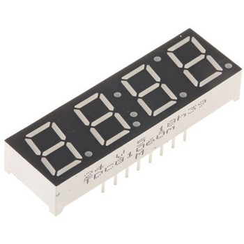 Vishay LEDディスプレイ， 4桁， 緑， 数字表示器， 7セグメント， TDCG1060M VISHAY