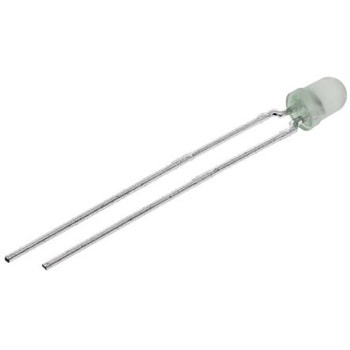 Vishay LED， 緑， スルーホール実装， 3 mm 砲弾型 (T-1)， TLHG4405 VISHAY