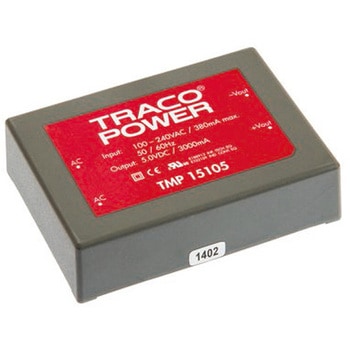 TRACOPOWER スイッチング電源 5V dc 3A 15W TMP 15105 TRACO POWER