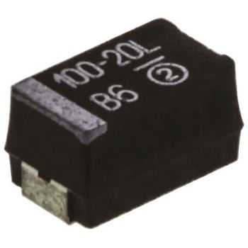 Vishay タンタルコンデンサ，100μF，20V dc，7343-43，293D107X9020E2TE3 VISHAY