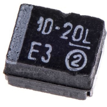 Vishay タンタルコンデンサ，10μF，20V dc，3528-21，293D106X9020B2TE3 VISHAY