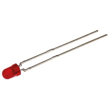 Vishay LED， 赤， スルーホール実装， 3 mm 砲弾型 (T-1)， TLHR4400 VISHAY