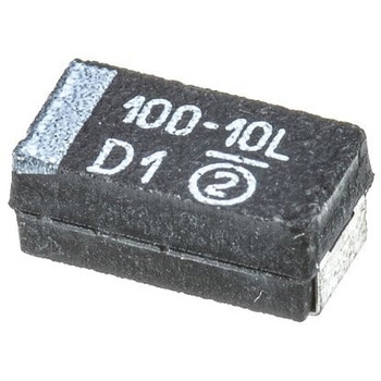 Vishay タンタルコンデンサ，100μF，10V dc，6032-28，593D107X9010C2TE3 VISHAY