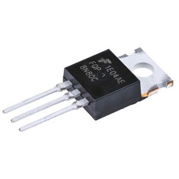 onsemi Nチャンネル MOSFET800 V 8 A スルーホール パッケージTO-220AB 3 ピン onsemi