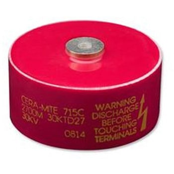 Vishay セラミックコンデンサ 715C シリーズ 3.3nF 40kV dc 715C40DKD33 VISHAY