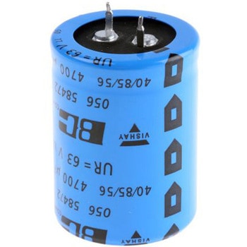 Vishay コンデンサ 4700μF， ，63V dc， MAL205658472E3 VISHAY