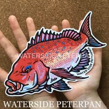 BIGお魚 ステッカー WATER SIDE PETERPAN(ウォーターサイドピーターパン)