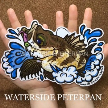 BIGお魚 ステッカー WATER SIDE PETERPAN(ウォーターサイドピーターパン)