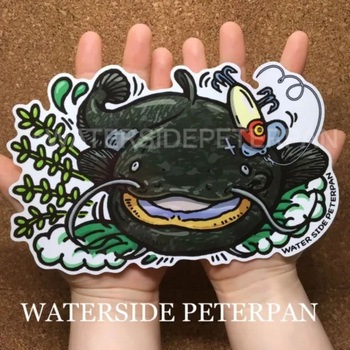 BIGお魚 ステッカー WATER SIDE PETERPAN(ウォーターサイドピーターパン)