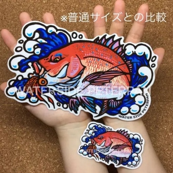 BIGお魚 ステッカー WATER SIDE PETERPAN(ウォーターサイドピーターパン)
