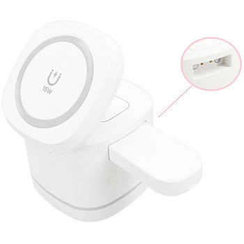 3in1マグネット付きワイヤレス充電器 エアージェイ