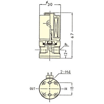 PTFE2方メス電磁弁FSS F-2366シリーズ フロン工業