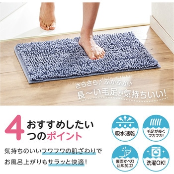 マイクロファイバー吸水速乾バスマット アイメディア
