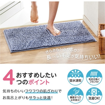 マイクロファイバー吸水速乾大判バスマット アイメディア