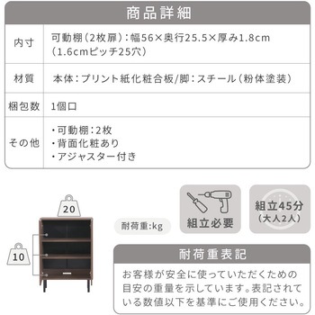 収納棚 扉付き ロータイプ キャビネット 大容量 コミック収納 ファイル収納 本棚 書棚 収納ラック ジェイケイ・プラン