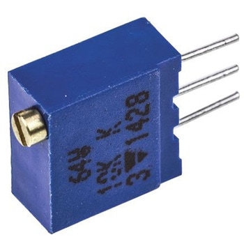 Vishay 半固定抵抗器(トリマポテンショメータ) 10kΩ スルーホール 19 (電気的)、22 (機械的)回転型 M64W103KB40 VISHAY