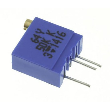 Vishay 半固定抵抗器(トリマポテンショメータ) 50kΩ スルーホール 21 (電気的)、23 (機械的)回転型 M64Y503KB40 VISHAY