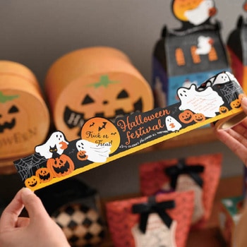 ゴーストハロウィンシール付ロール棚ポスター HEADS(ヘッズ)