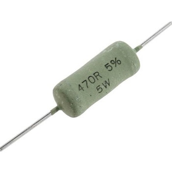 Vishay 巻線 抵抗器 5W 470Ω ±5%， AC05000004700JAC00 VISHAY