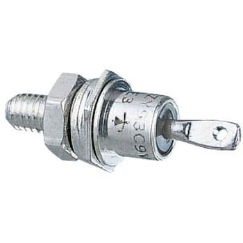 Vishay 回復整流器 整流ダイオード， スタッドカソード， 25A， 600V ねじ取り付け， 2-Pin DO-4 シリコンジャンクション 1.3V VISHAY