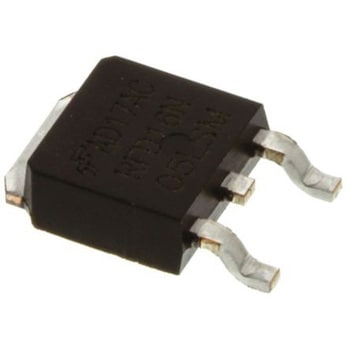 onsemi Nチャンネル MOSFET50 V 16 A 表面実装 パッケージDPAK (TO-252) 3 ピン onsemi