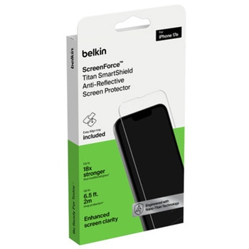 ScreenForce iPhone 17e用 Titan SmartShield 反射防止スクリーンプロテクター BELKIN(ベルキン)