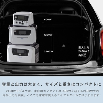 ELEIN ポータブル電源 リン酸鉄リチウムイオン電池 YAMAZEN(山善)