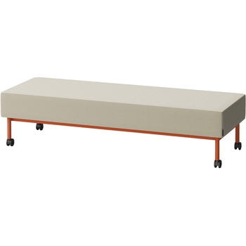 CLソファ 背なし ストレートタイプ キャスター付 W1800 張地C<配送時組立サービス付> - イトーキ