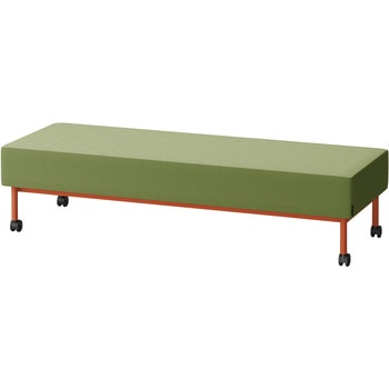 CLソファ 背なし ストレートタイプ キャスター付 W1800 張地C<配送時組立サービス付> - イトーキ