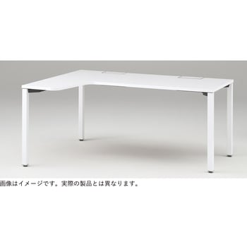 アクトリンク パーソナルテーブル 90度オペレーション(7/4) 左凸 キャスター脚<配送時組立サービス付> イトーキ