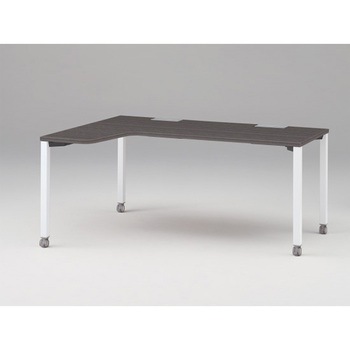 アクトリンク パーソナルテーブル 90度オペレーション(7/4) 左凸 キャスター脚<配送時組立サービス付> イトーキ