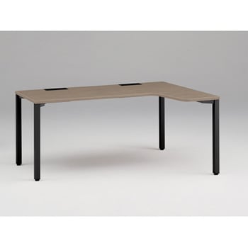 アクトリンク パーソナルテーブル 90度オペレーション(7/4) 右凸 アジャスター脚<配送時組立サービス付> イトーキ